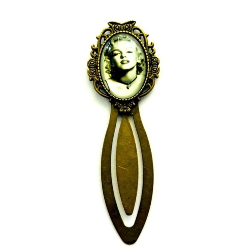 Marilyn Monroe Antique Style Metal Bookmark, NWT, Handmade